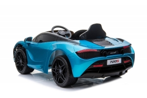 Elektro- Kinderauto McLaren 720s Blau Heckansicht