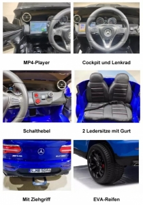 Kinderfahrzeug Mercedes Benz GLC63S AMG Detailübersicht